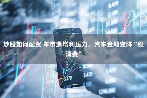 炒股如何配资 车市遇增利压力，汽车金融变阵“稳消费”